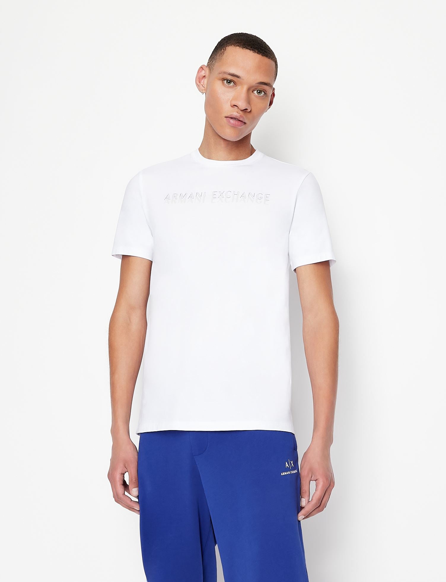 T-shirt con logo bianca