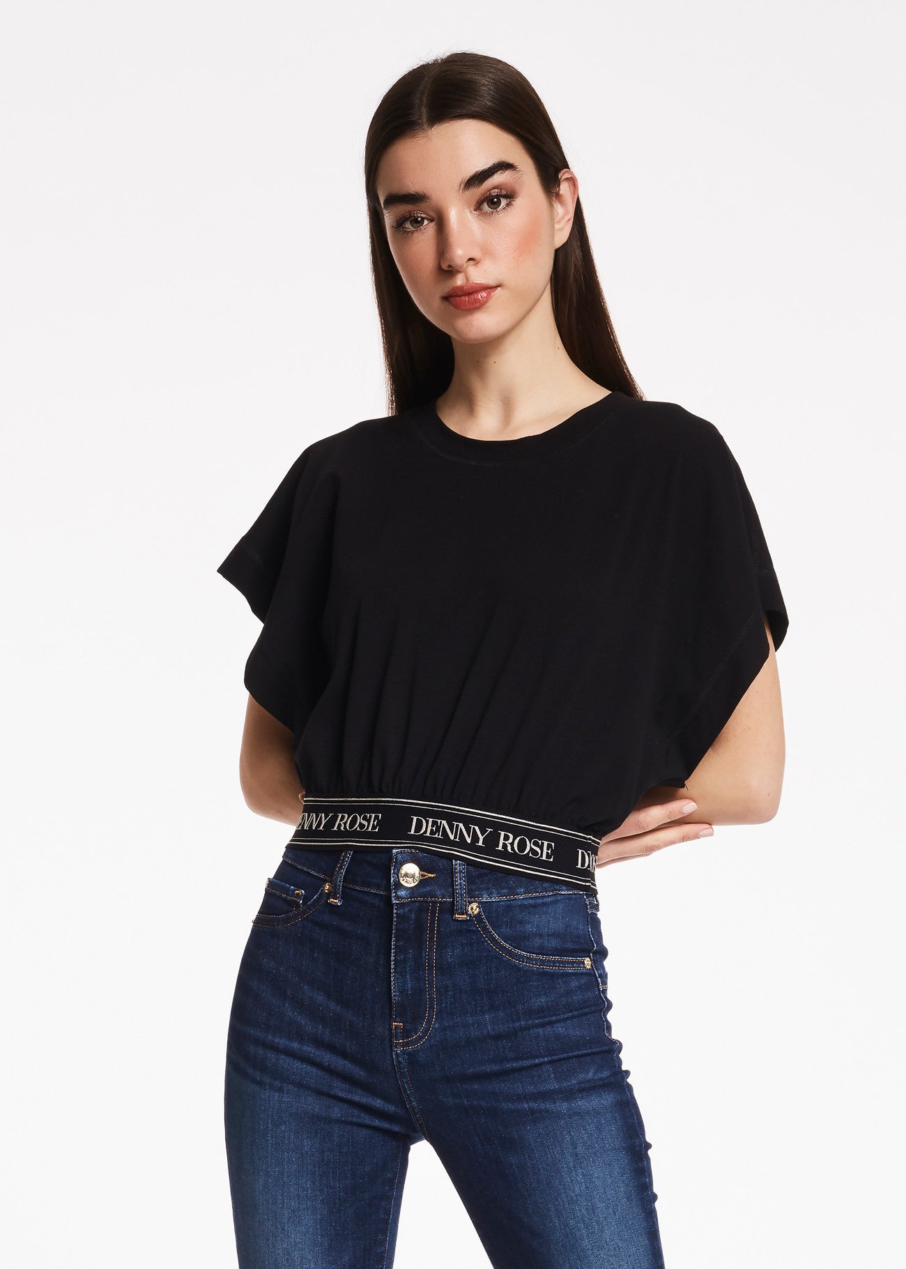 T-shirt con fascia elastica