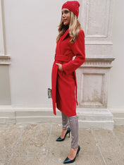 Cappotto con cintura