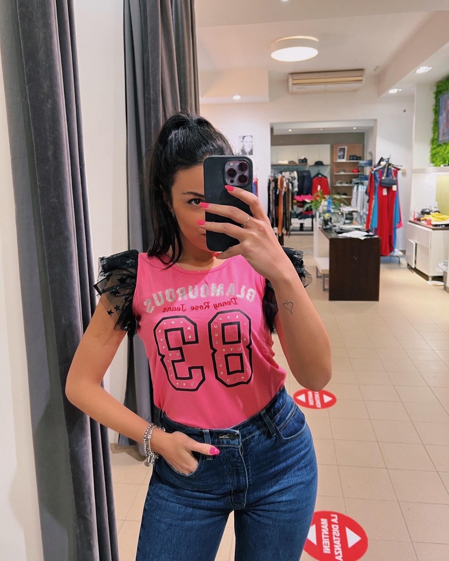 T-shirt in viscosa