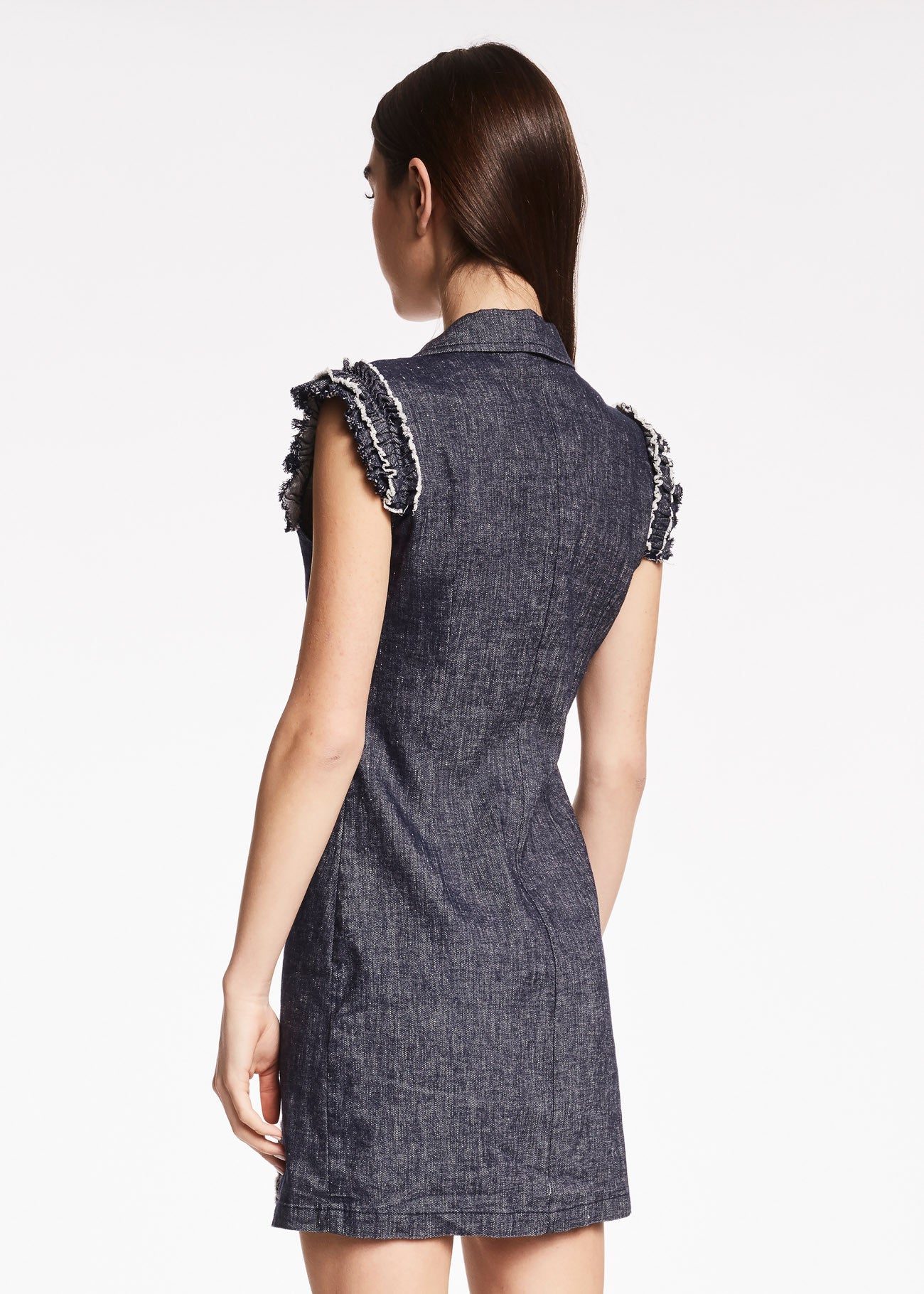 Abito in denim doppiopetto