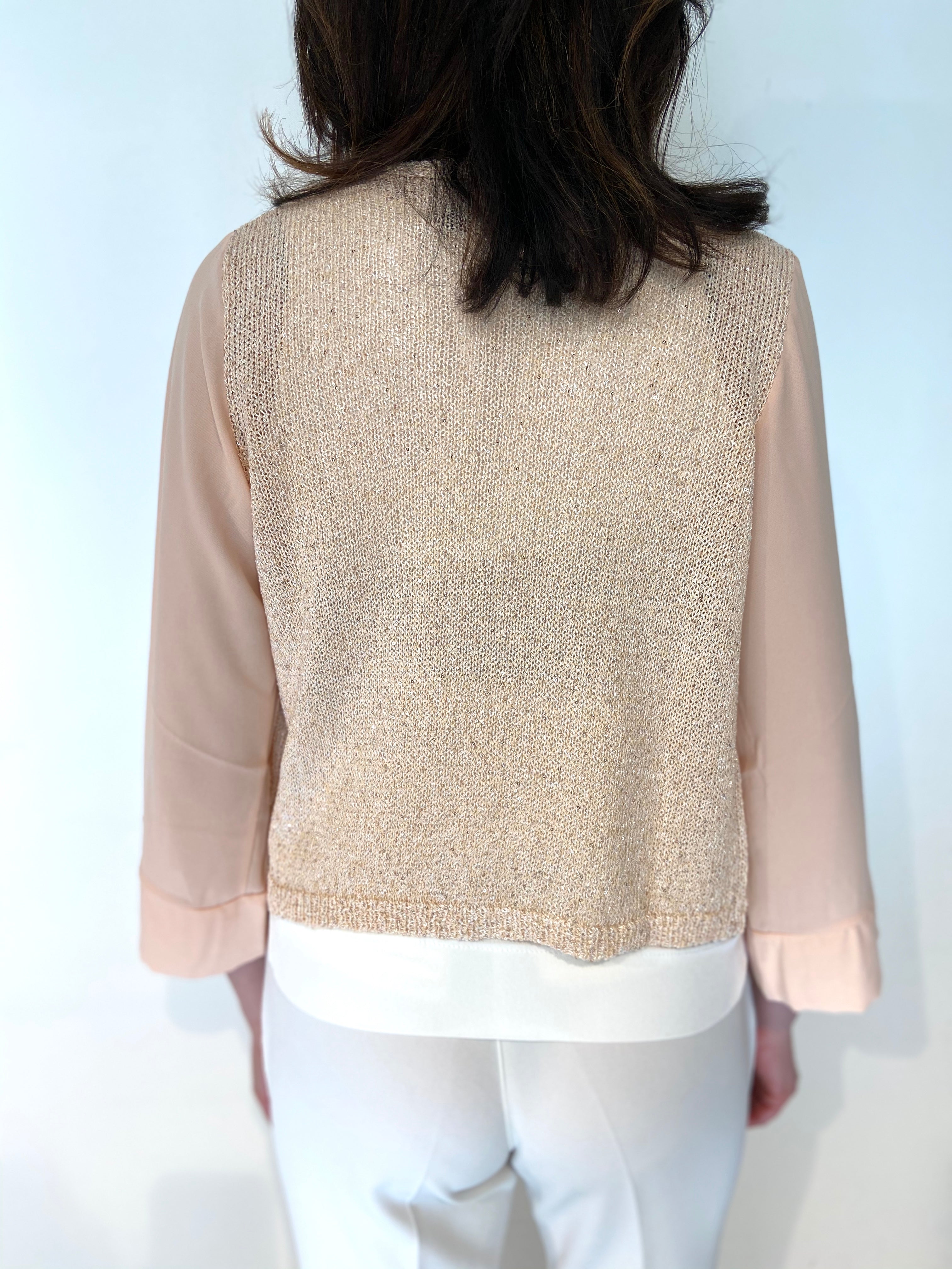 Cardigan in maglia lurex