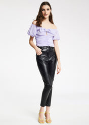 Panta capri similpelle