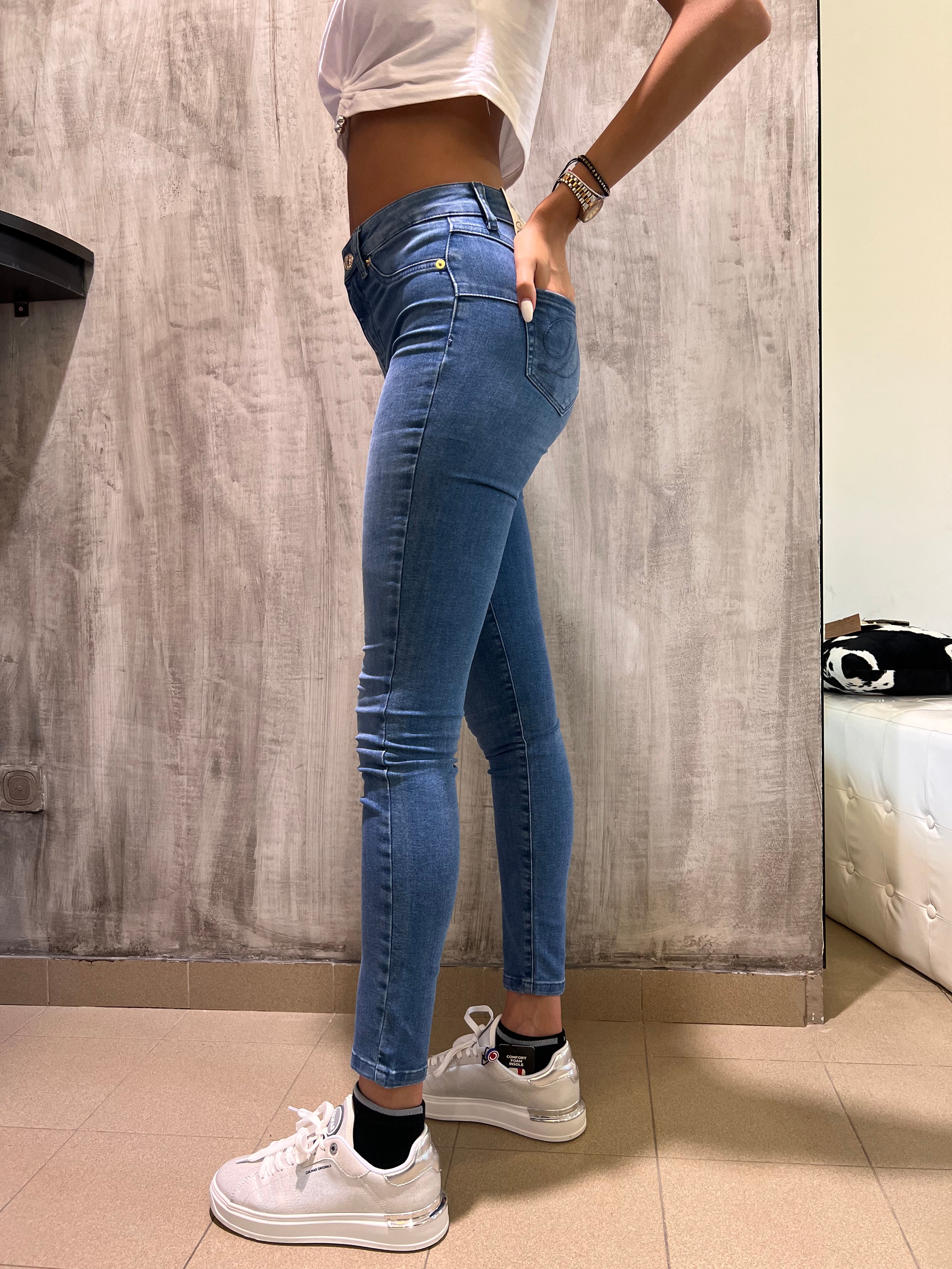 Jeggings a vita alta