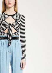 T-shirt con fiocco