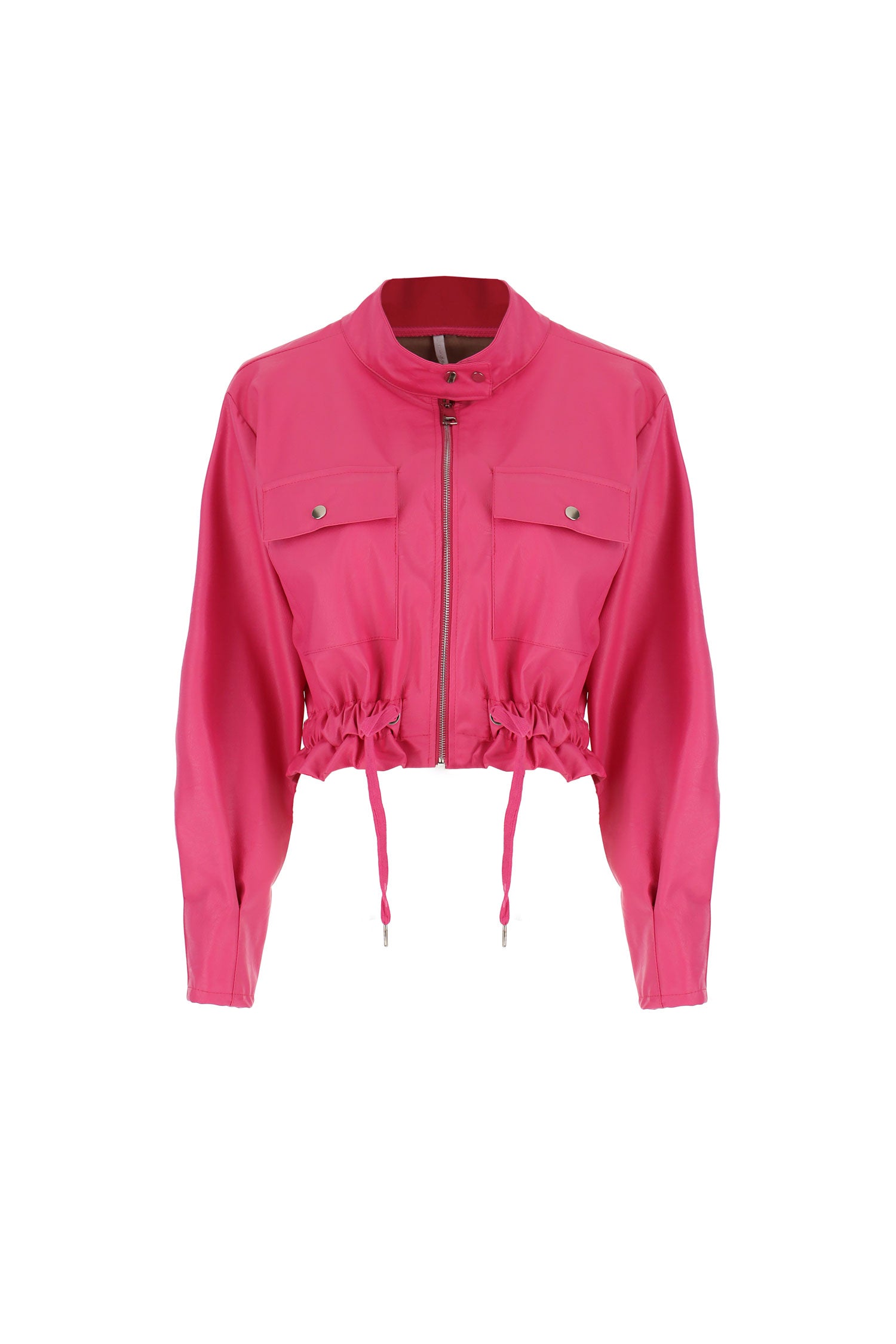 Giubbino cropped con coulisse