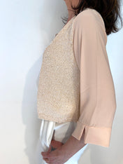 Cardigan in maglia lurex