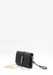 Crossbody con lettering in metallo
