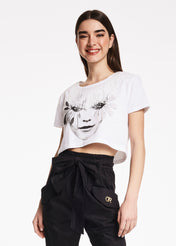 Tshirt corta con frange