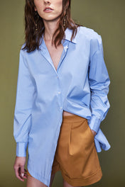 Camicia over in popeline
