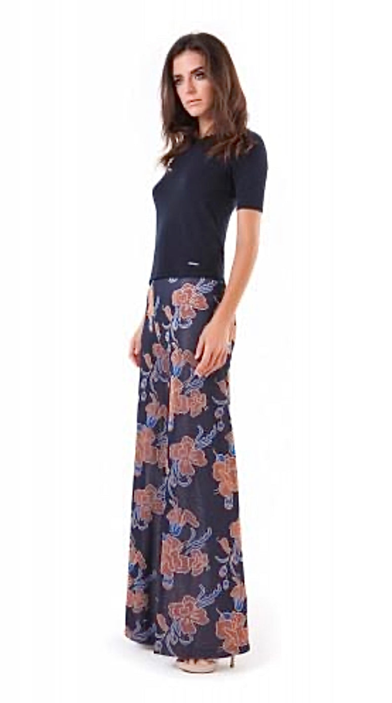 Pantaloni a palazzo in fantasia