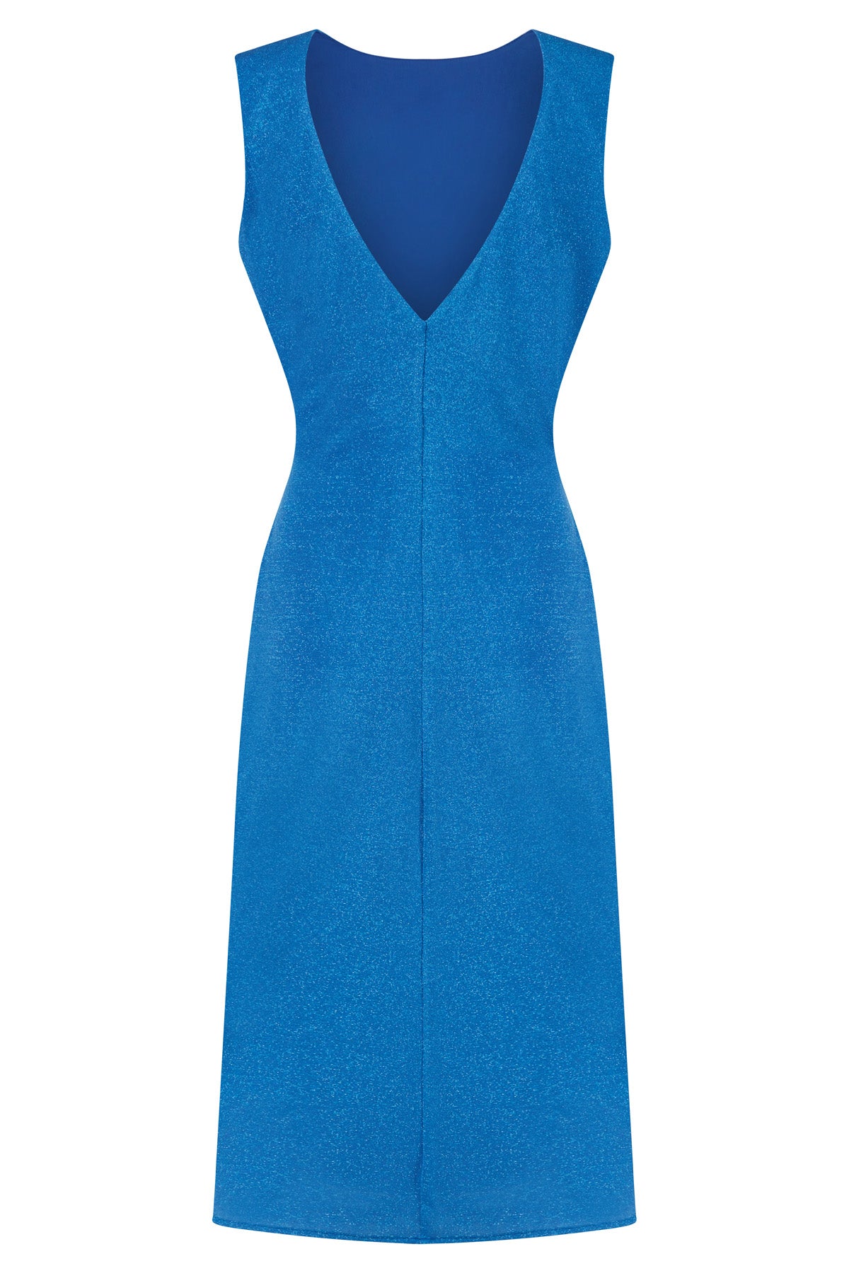Abito lurex in jersey drappeggiato