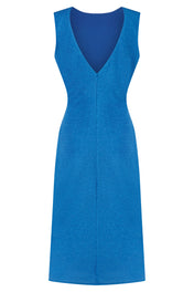 Abito lurex in jersey drappeggiato