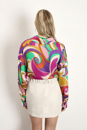 Blusa fantasia astratta