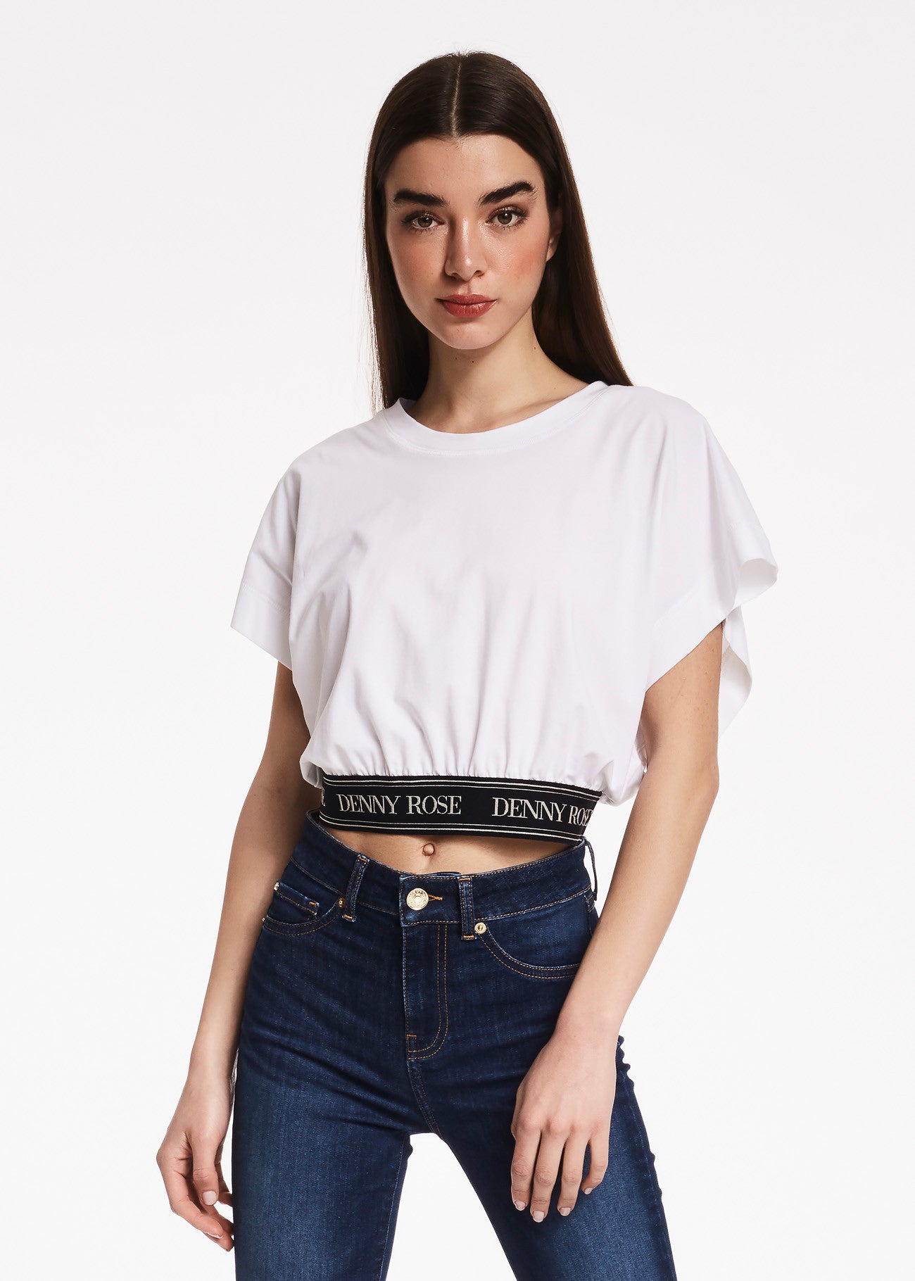 T-shirt con fascia elastica