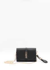 Crossbody con lettering in metallo