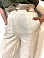 Pantalone 100% lino