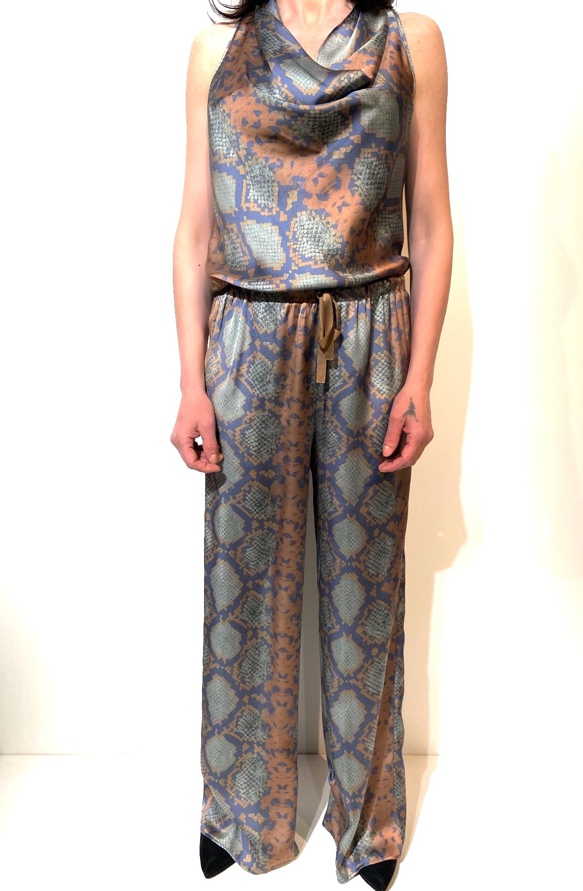 Pantalone a palazzo pitonato
