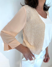 Cardigan in maglia lurex