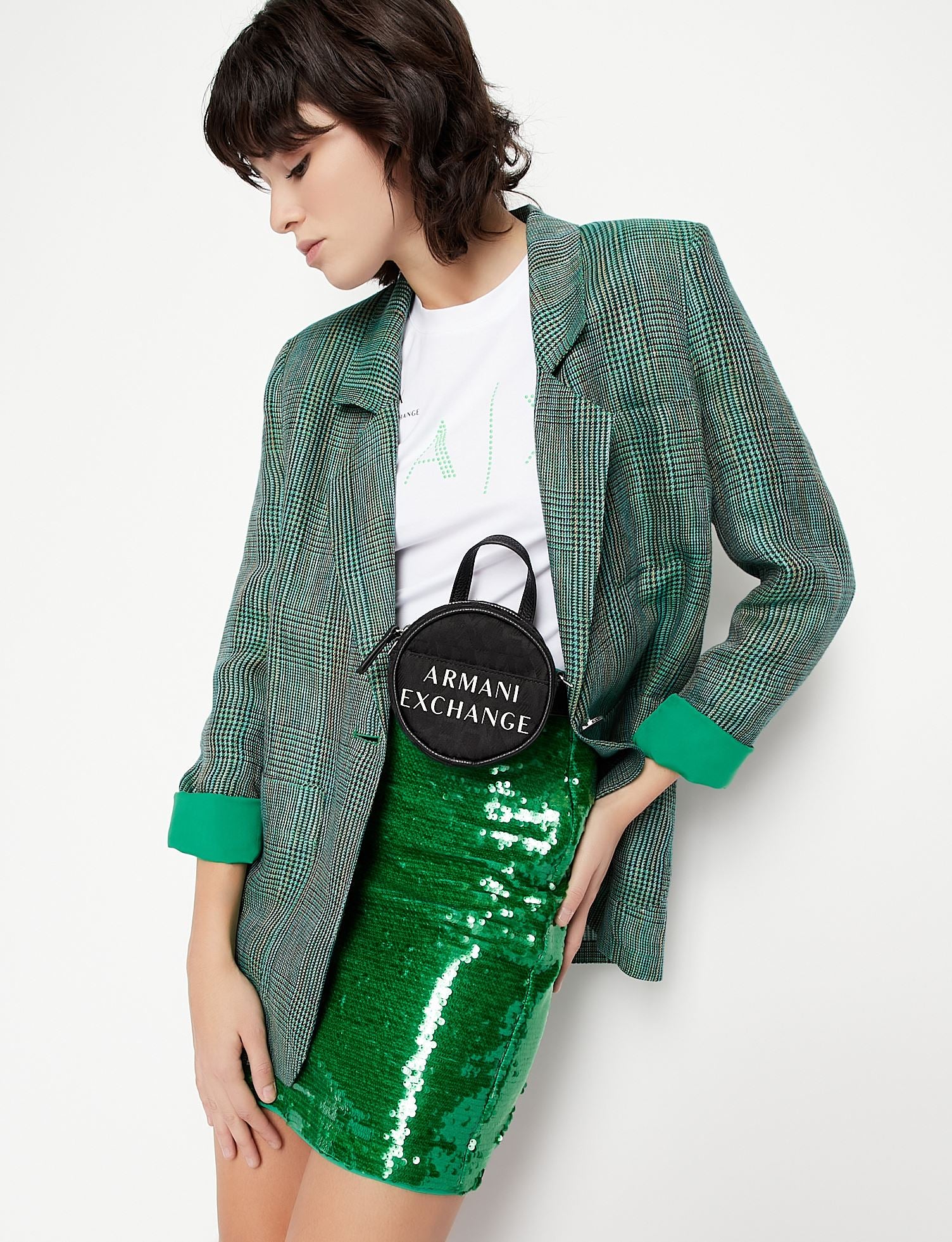 T-shirt con logo bianca