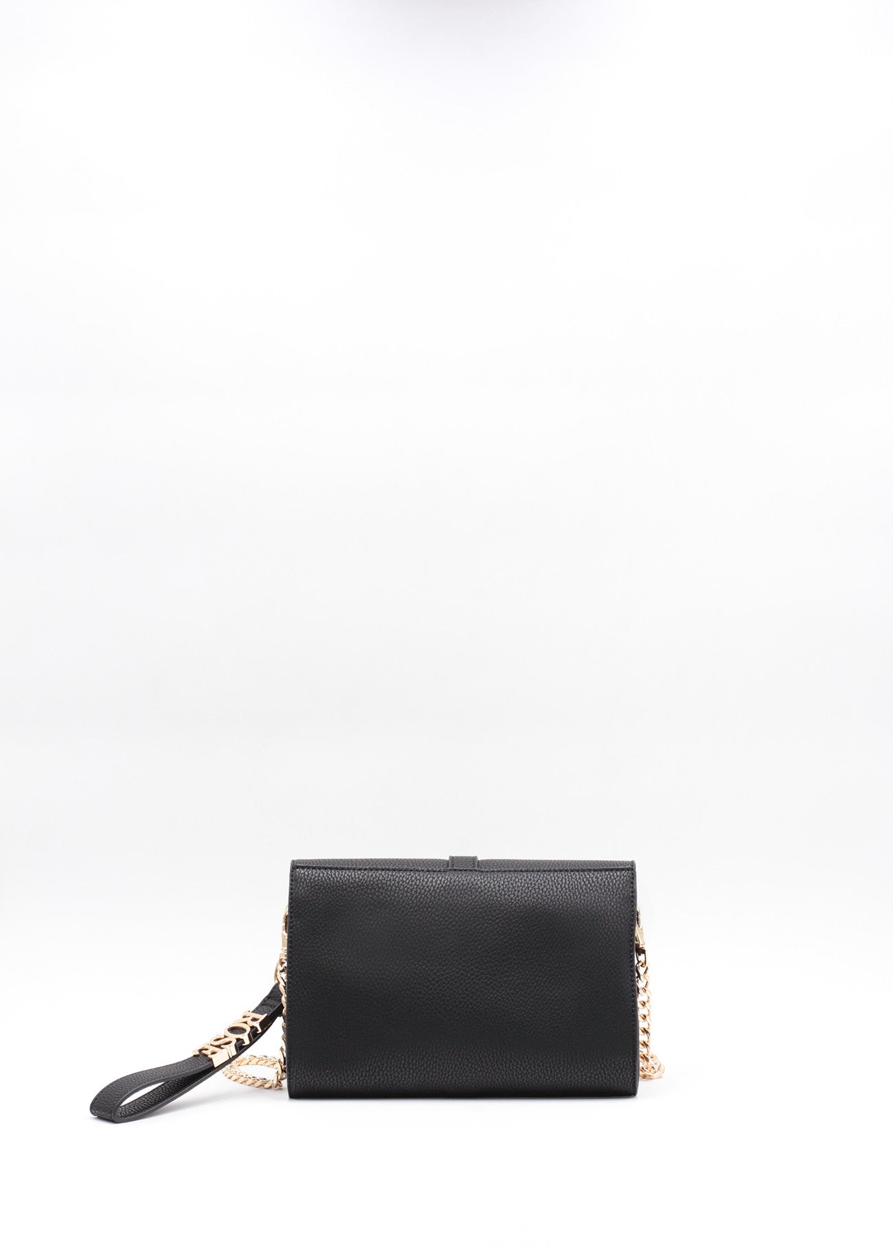 Crossbody con lettering in metallo