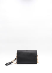 Crossbody con lettering in metallo