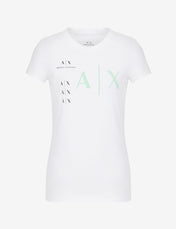 T-shirt con logo bianca