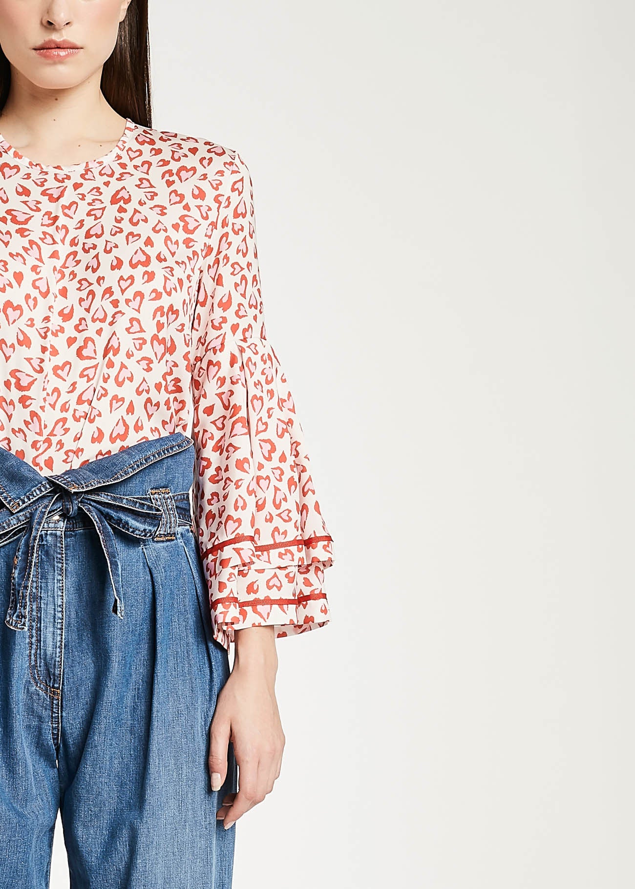Blusa a cuori