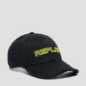Cappellino con visiera effetto used