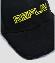 Cappellino con visiera effetto used