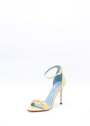 Sandalo in pelle giallo