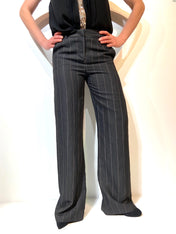 Pantalone gessato a palazzo