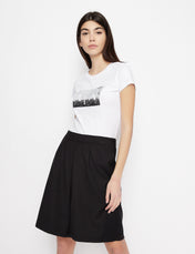 T-shirt slim fit con pailettes