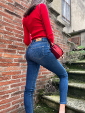 Jeans skinny vita alta
