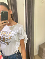 T-shirt con dettaglio sulla spalla DENNY ROSE