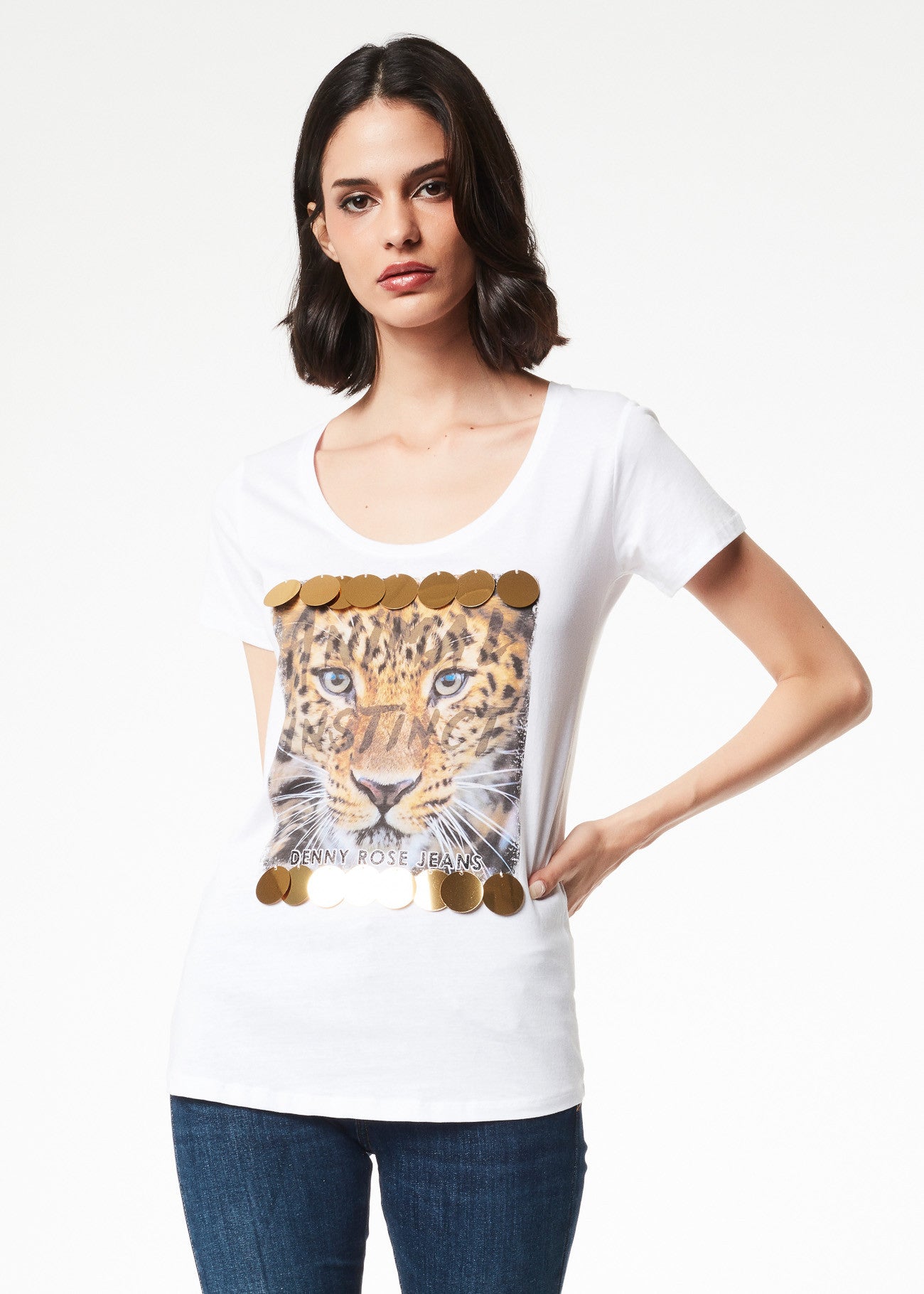T-shirt con paillettes