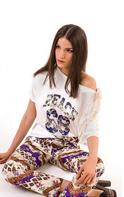 Pantaloni in viscosa