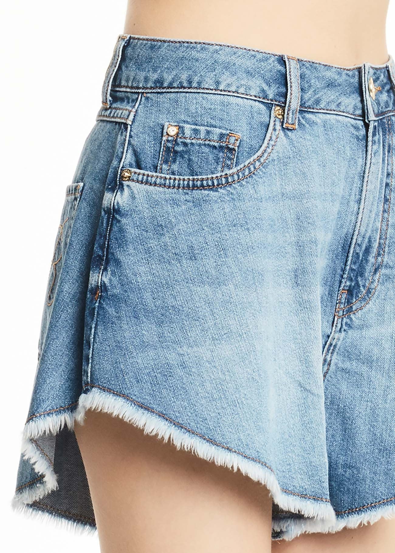 Short in denim