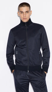Felpa blu con zip