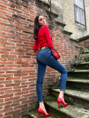 Jeans skinny vita alta