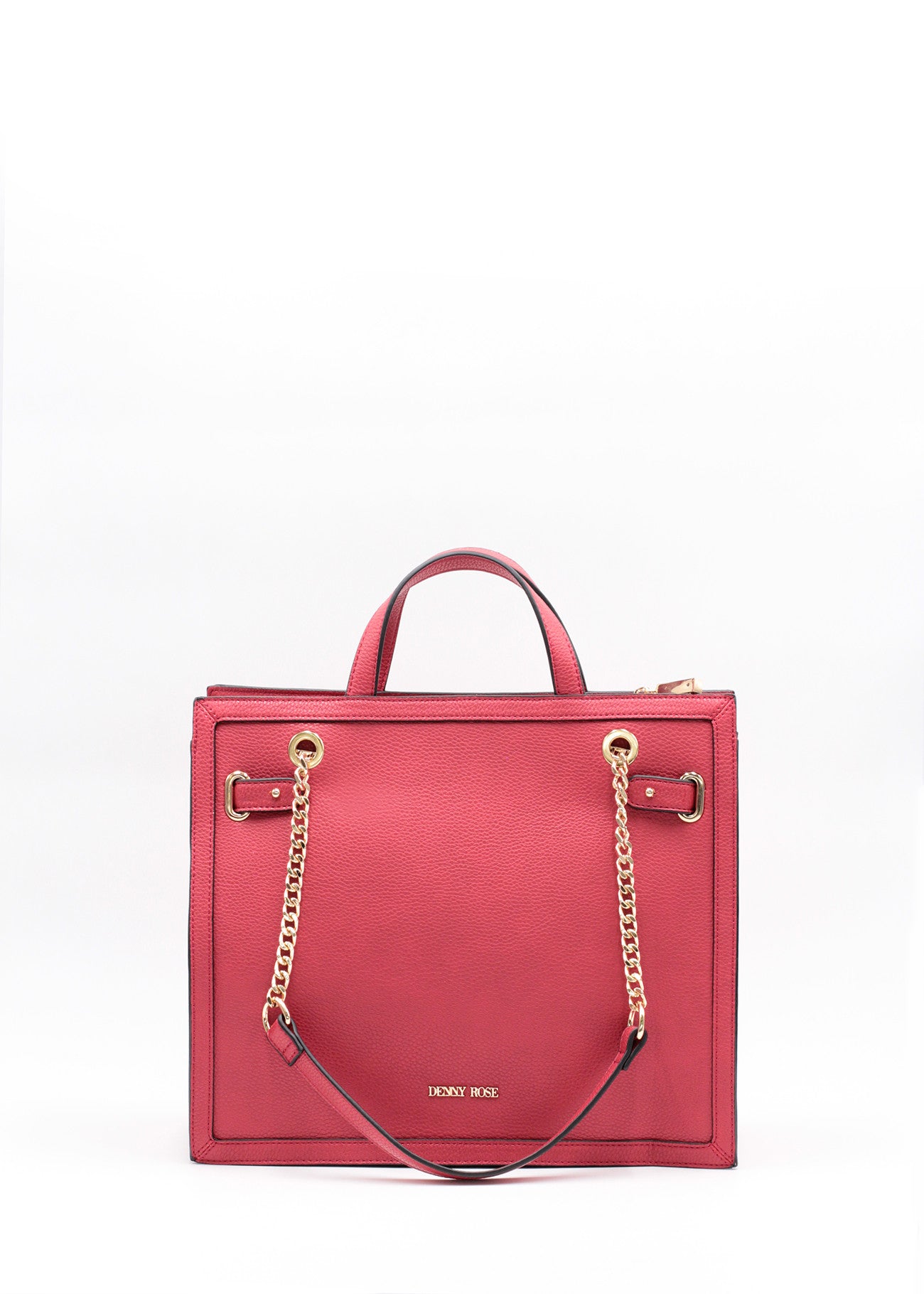 Shopping bag con logo in metallo