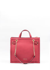 Shopping bag con logo in metallo