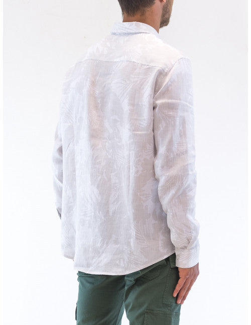 Camicia in lino a fiori