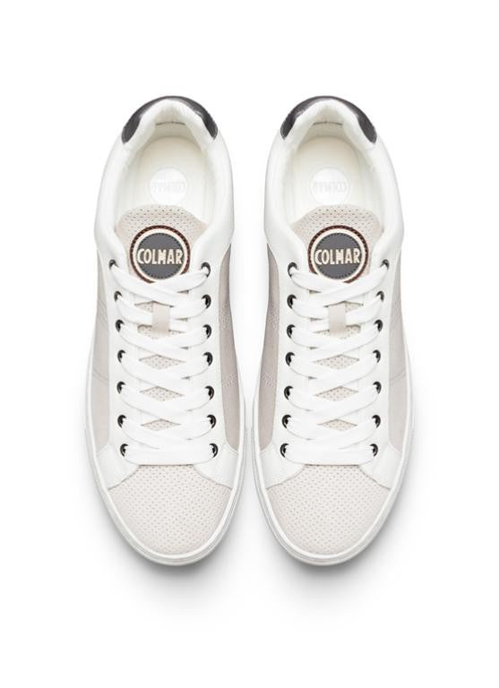 Sneakers Colmar bianche e beige