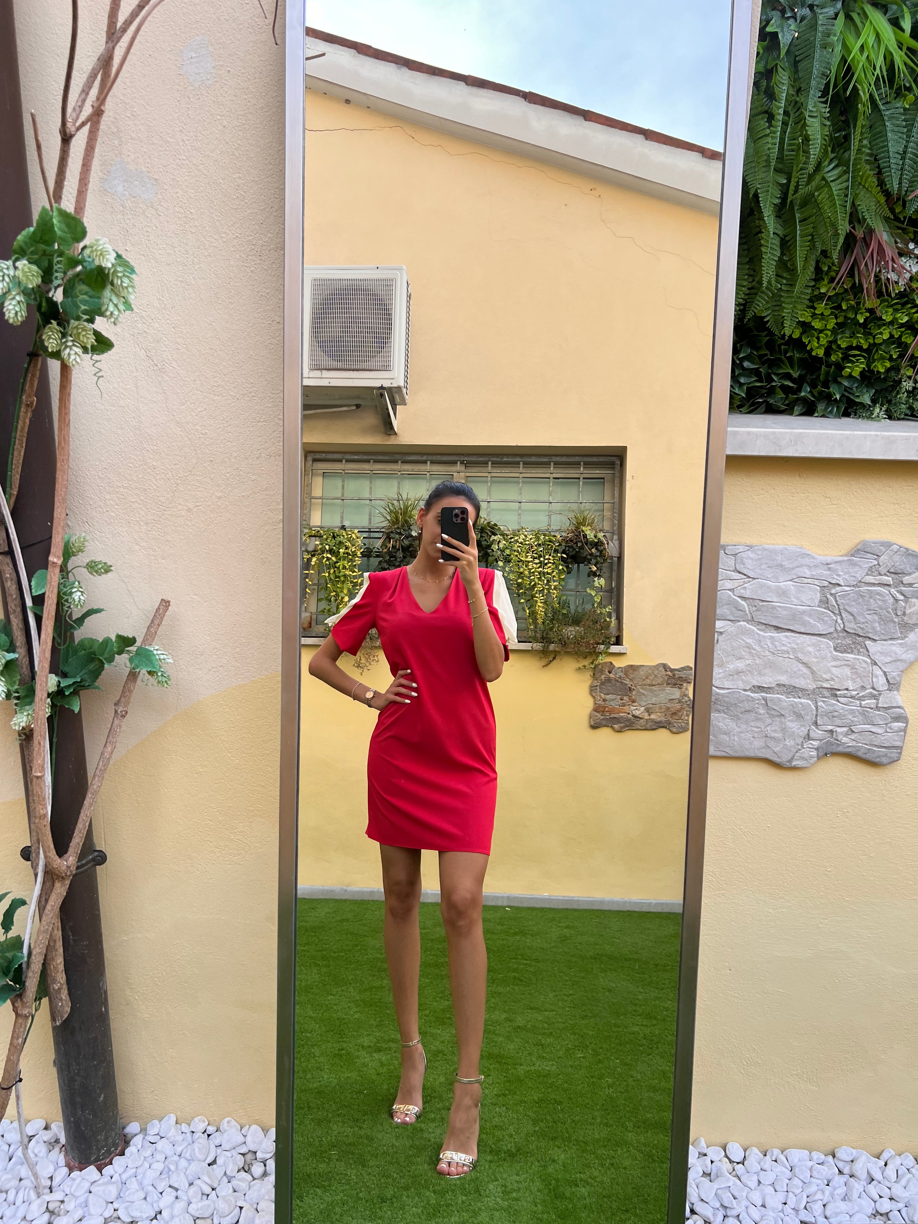 Abito corto rosso