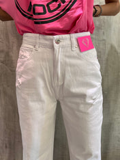 Jeans palazzo bianco