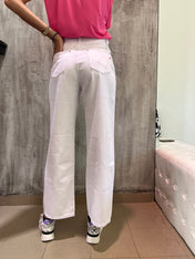 Jeans palazzo bianco