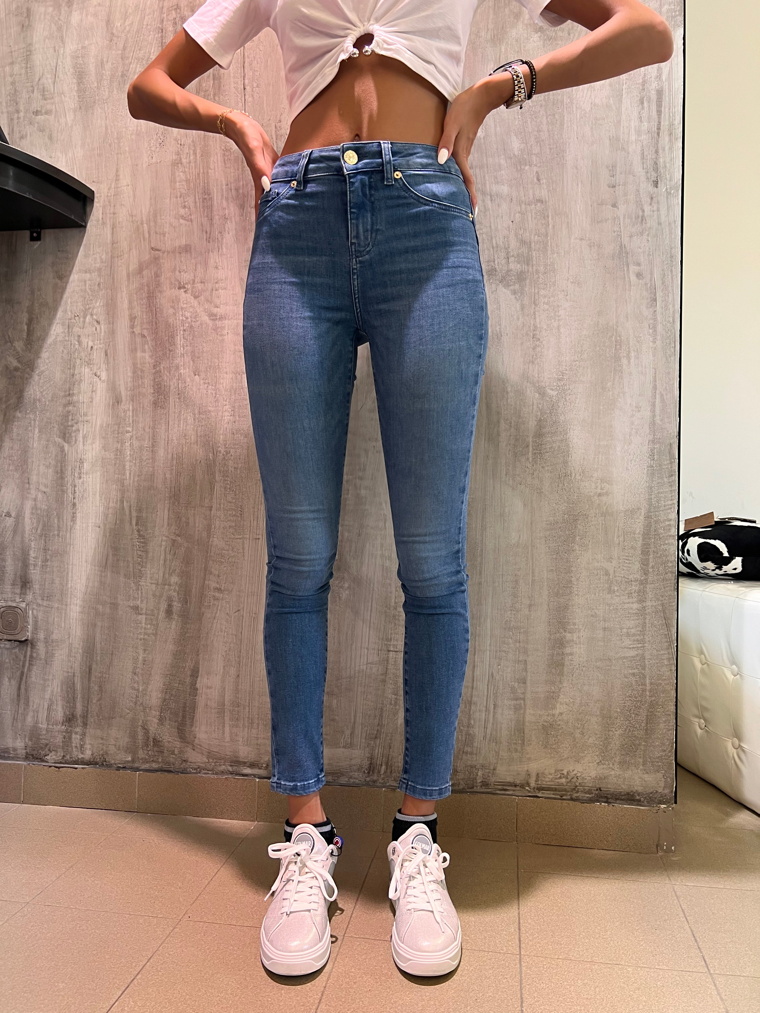 Jeggings a vita alta