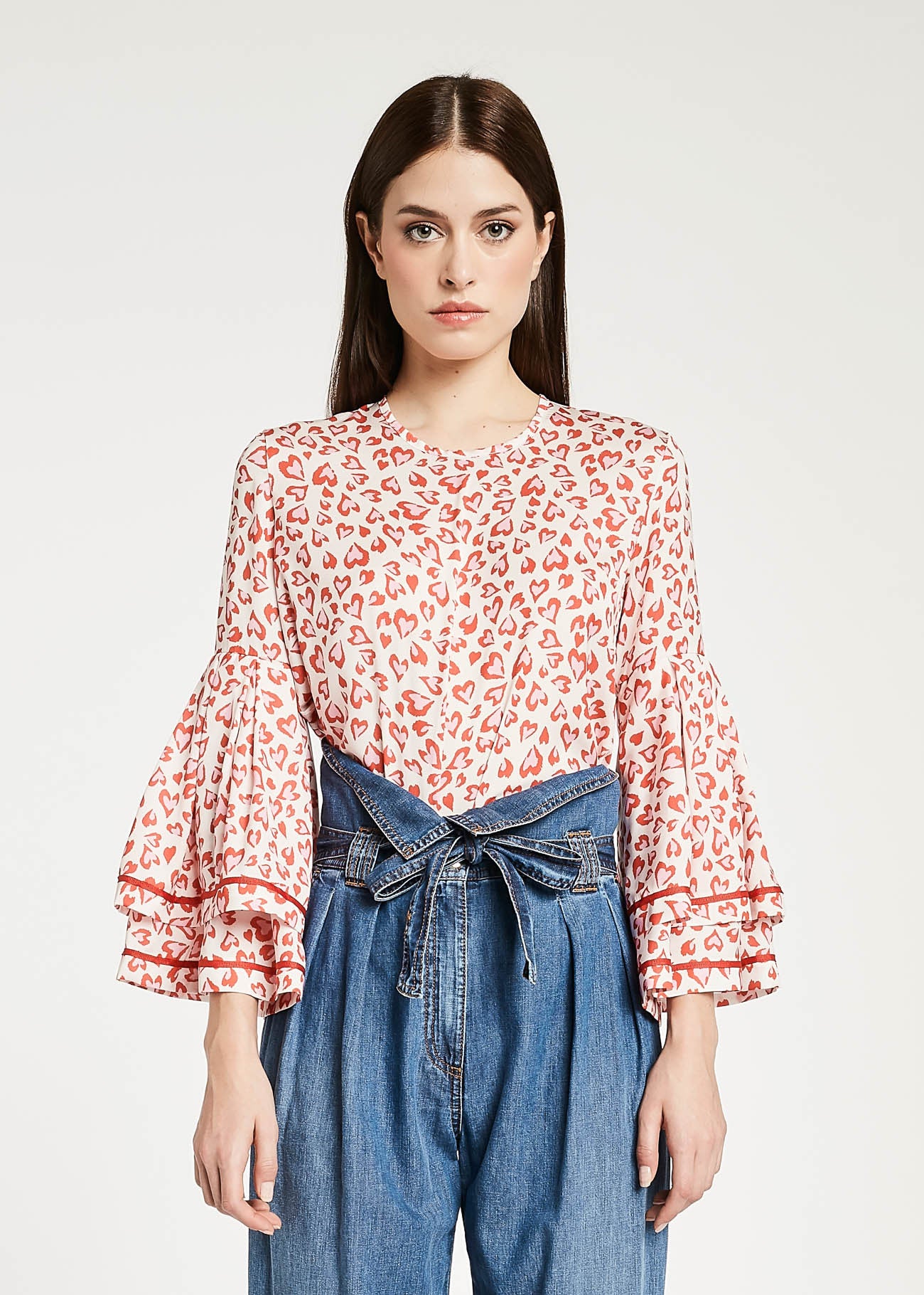 Blusa a cuori