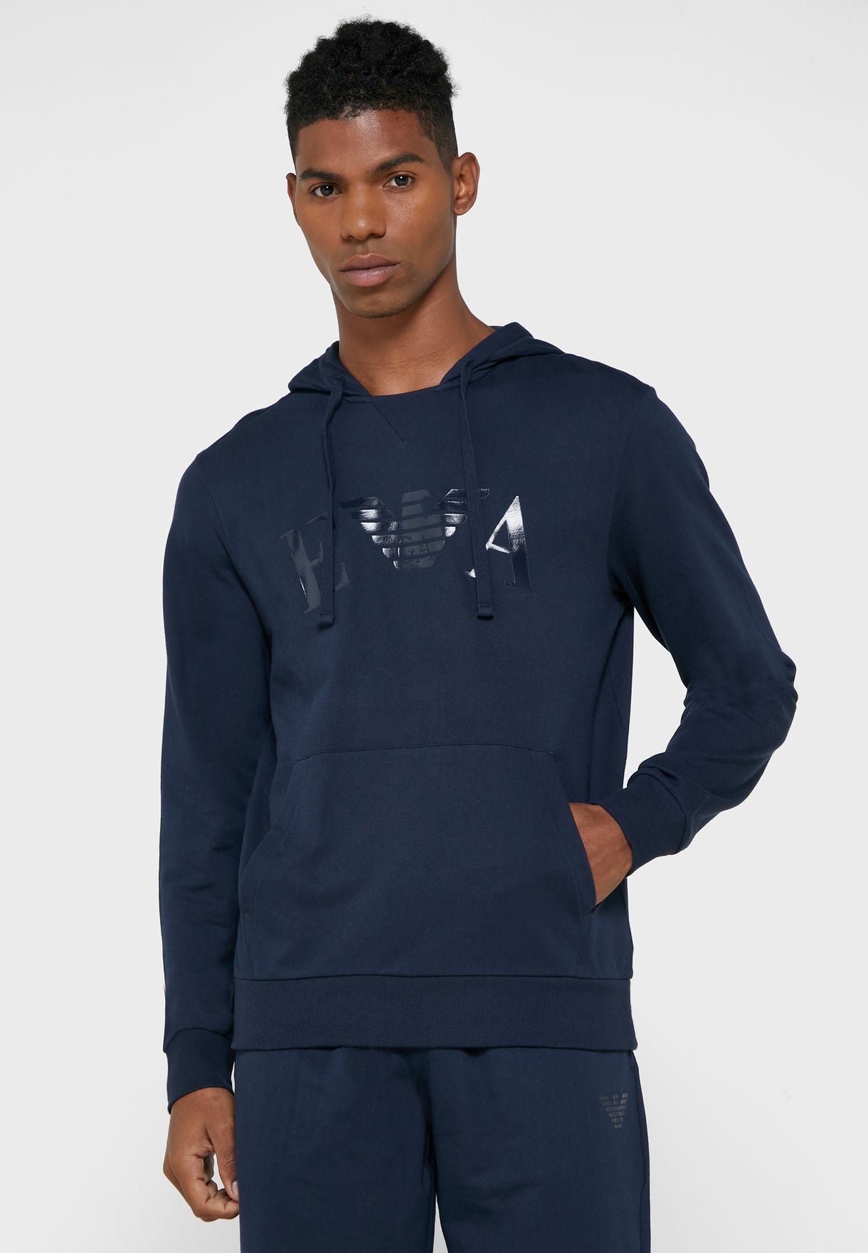 Felpa con cappuccio e logo